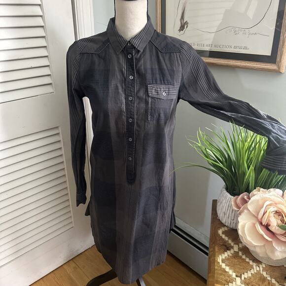 Comptoir Des Cotonniers Dresses & Skirts - COMPTOIR DES COTONNIERS Shirt Dress Womens 38 US M Gray Minimalist Lagenlook